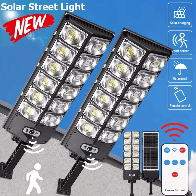 Solar Light Led 800 80000LM 8500K LED Solar Street Light 800W Commercial Oudoor Lights ...