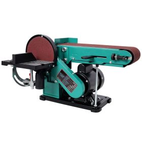 4" x 36" Belt Sander 6" Disc Polisher Grinder Sanders,120V/60Hz.UL certificate, Green Color