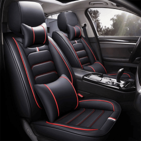 5-Seat Universal Car Seat Covers Set, Premium Non-Slip Design, Full Coverage Protection for Cars, Trucks, SUVs, Includes Headrest Pillows