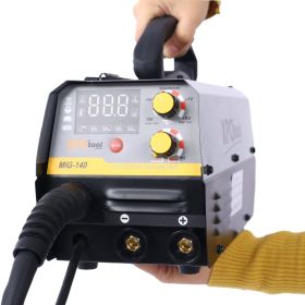 140A MIG Welder,110V Multiprocess Welder,Gas Gasless MIG Welding Machine,4 In 1 Flux MIG  Solid Wire  Lift TIG  Stick  Welder (Option: Blue)