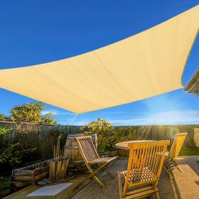 Prohibited From Sale On Amazon XISHAN 12'X16' Turquoise,Dark Grey,Light Grey,Rust Red,Scarlet,Sand,Beige HDPE Sunshade Sail, 160 Grams (Option: 12X16ft-Beige)