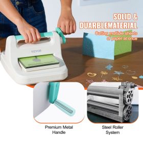 Manual Die Cutting & Embossing Machine, Portable Cut Machines, 6 Inch Opening Scrapbooking Machine Full Kit Included, For Arts & Crafts, Scrapboo (Option: MultiColor)