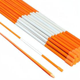 50PC Hollow Snow Pole with High Visibility Reflective Design, Suitable for Road/House/Driveway Snow Removal Indication (size: 60inch)