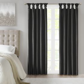Twist Tab Total Blackout Window Curtain Panel(Only 1 Pc Panel) (Color: as Pic)